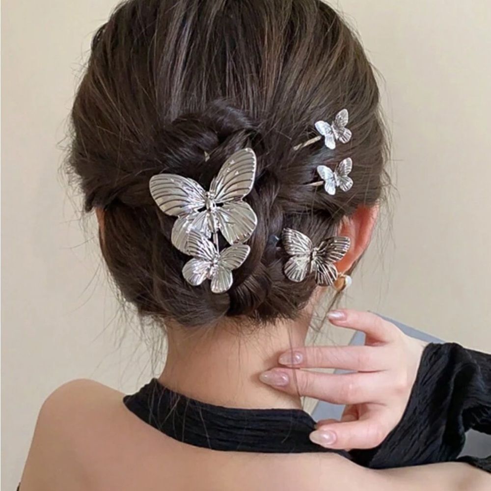 Butterfly hair pin M1166